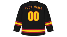 Load image into Gallery viewer, Kolkata Original Hockey Jersey in Black, back view with your name and number