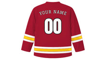 Load image into Gallery viewer, Kolkata Original Hockey Jersey in Red, back view with your name and number