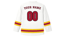 Load image into Gallery viewer, Kolkata Original Hockey Jersey in White, back view with your name and number