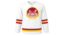 Load image into Gallery viewer, Kolkata Original Hockey Jersey in White, front view – custom name and number