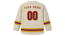 Load image into Gallery viewer, Krakow Original Hockey Jersey in Castle Stone, back view with your name and number