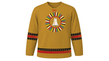 Load image into Gallery viewer, Kukeri Original Hockey Jersey in Brass Gold, front view – custom name and number