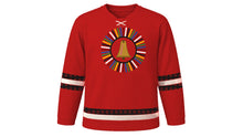 Load image into Gallery viewer, Kukeri Original Hockey Jersey in Fiery Red, front view – custom name and number
