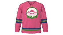 Load image into Gallery viewer, Kunming Original Hockey Jersey in Camellia Pink, front view – custom name and number