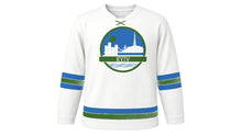 Load image into Gallery viewer, Kyiv Original Hockey Jersey in White, front view – custom name and number