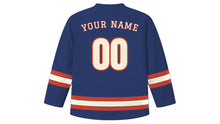 Load image into Gallery viewer, Kyoto Original Hockey Jersey in Indigo, back view with your name and number