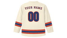Load image into Gallery viewer, Kyoto Original Hockey Jersey in Washi Cream, back view with your name and number