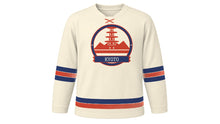 Load image into Gallery viewer, Kyoto Original Hockey Jersey in Washi Cream, front view – custom name and number
