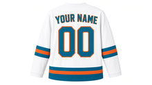 Load image into Gallery viewer, Los Angeles Original Hockey Jersey in White, back view with your name and number