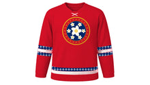 Load image into Gallery viewer, Lao National Day Original Hockey Jersey in Red, front view – custom name and number