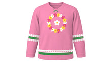 Load image into Gallery viewer, Lei Day Original Hockey Jersey in Hibiscus Pink, front view – custom name and number