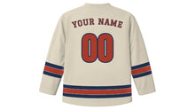 Load image into Gallery viewer, Lille Original Hockey Jersey in Belfry Stone, back view with your name and number