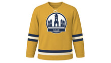 Load image into Gallery viewer, Lille Original Hockey Jersey in Waffle Gold, front view – custom name and number
