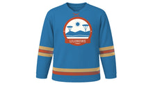 Load image into Gallery viewer, Lilongwe Original Hockey Jersey in Lake Blue, front view – custom name and number