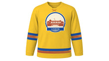 Load image into Gallery viewer, Lisbon Original Hockey Jersey in Tram Yellow, front view – custom name and number