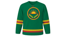 Load image into Gallery viewer, Lithuanian Independence Day Original Hockey Jersey in Forest Green, front view – custom name and number