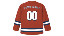 Load image into Gallery viewer, Liverpool Original Hockey Jersey in Dockside Brick, back view with your name and number