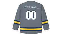 Load image into Gallery viewer, Liverpool Original Hockey Jersey in Waterfront Grey, back view with your name and number