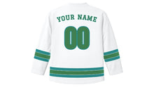 Load image into Gallery viewer, Ljubljana Original Hockey Jersey in Alpine White, back view with your name and number
