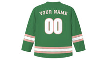 Load image into Gallery viewer, Ljubljana Original Hockey Jersey in Castle Green, back view with your name and number