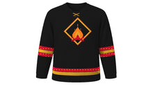 Load image into Gallery viewer, Lohri Original Hockey Jersey in Black, front view – custom name and number