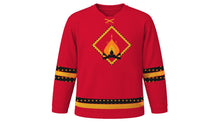 Load image into Gallery viewer, Lohri Original Hockey Jersey in Red, front view – custom name and number