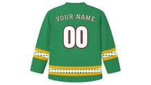 Load image into Gallery viewer, Losar Original Hockey Jersey in Green, back view with your name and number