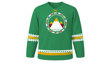 Load image into Gallery viewer, Losar Original Hockey Jersey in Green, front view – custom name and number