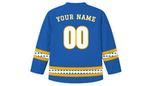 Load image into Gallery viewer, Losar Original Hockey Jersey in Royal Blue, back view with your name and number