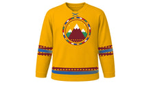 Load image into Gallery viewer, Losar Original Hockey Jersey in Saffron Yellow, front view – custom name and number