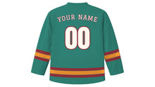 Load image into Gallery viewer, Luang Prabang Original Hockey Jersey in Mekong Jade, back view with your name and number