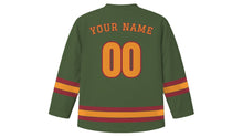 Load image into Gallery viewer, Luang Prabang Original Hockey Jersey in Mountain Moss, back view with your name and number