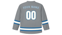 Load image into Gallery viewer, Lucerne Original Hockey Jersey in Pilatus Stone, back view with your name and number