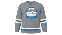 Load image into Gallery viewer, Lucerne Original Hockey Jersey in Pilatus Stone, front view – custom name and number