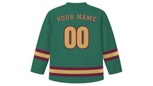 Load image into Gallery viewer, Lucknow Original Hockey Jersey in Emerald Garden Green, back view with your name and number