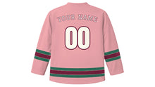 Load image into Gallery viewer, Lucknow Original Hockey Jersey in Rose Water Pink, back view with your name and number