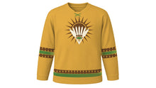 Load image into Gallery viewer, Lughnasadh Original Hockey Jersey in Wheat Gold, front view – custom name and number