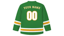 Load image into Gallery viewer, Lusaka Original Hockey Jersey in Savanna Green, back view with your name and number