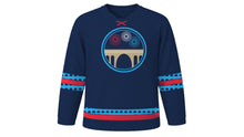 Load image into Gallery viewer, Luxembourg National Day Original Hockey Jersey in Navy, front view – custom name and number