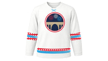 Load image into Gallery viewer, Luxembourg National Day Original Hockey Jersey in White, front view – custom name and number