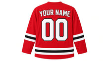Load image into Gallery viewer, Las Vegas Original Hockey Jersey in Red, back view with your name and number