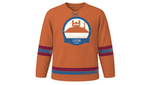 Load image into Gallery viewer, Lyon Original Hockey Jersey in Old Town Ochre, front view – custom name and number