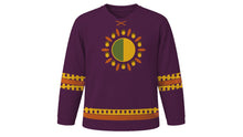 Load image into Gallery viewer, Mabon Original Hockey Jersey in Deep Plum, front view – custom name and number