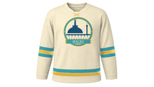 Load image into Gallery viewer, Macau Original Hockey Jersey in Colonial Cream, front view – custom name and number