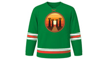 Load image into Gallery viewer, Madagascar Independence Day Original Hockey Jersey in Green, front view – custom name and number