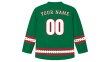 Load image into Gallery viewer, Madaraka Day Original Hockey Jersey in Green, back view with your name and number
