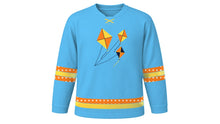Load image into Gallery viewer, Makar Sankranti Original Hockey Jersey in Sky Blue, front view – custom name and number