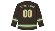 Load image into Gallery viewer, Manaus Original Hockey Jersey in Rio Negro Dark, back view with your name and number