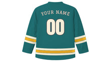 Load image into Gallery viewer, Manchester Original Hockey Jersey in Canal Teal, back view with your name and number