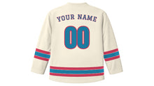 Load image into Gallery viewer, Maputo Original Hockey Jersey in Coconut White, back view with your name and number